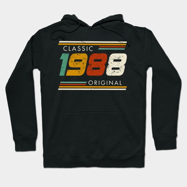 Classic 1988 Original Vintage Hoodie by Kontjo